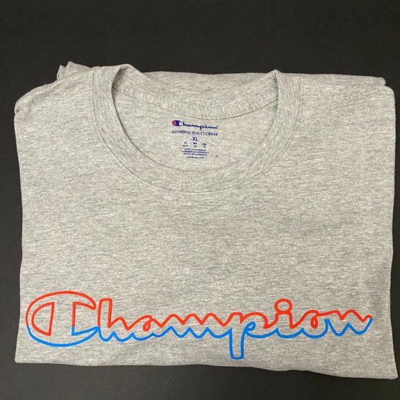 @@@@@ CHAMPION @@@@@ Classic Long-Sleeve Tee, Script Logo. - Picture 1 of 4